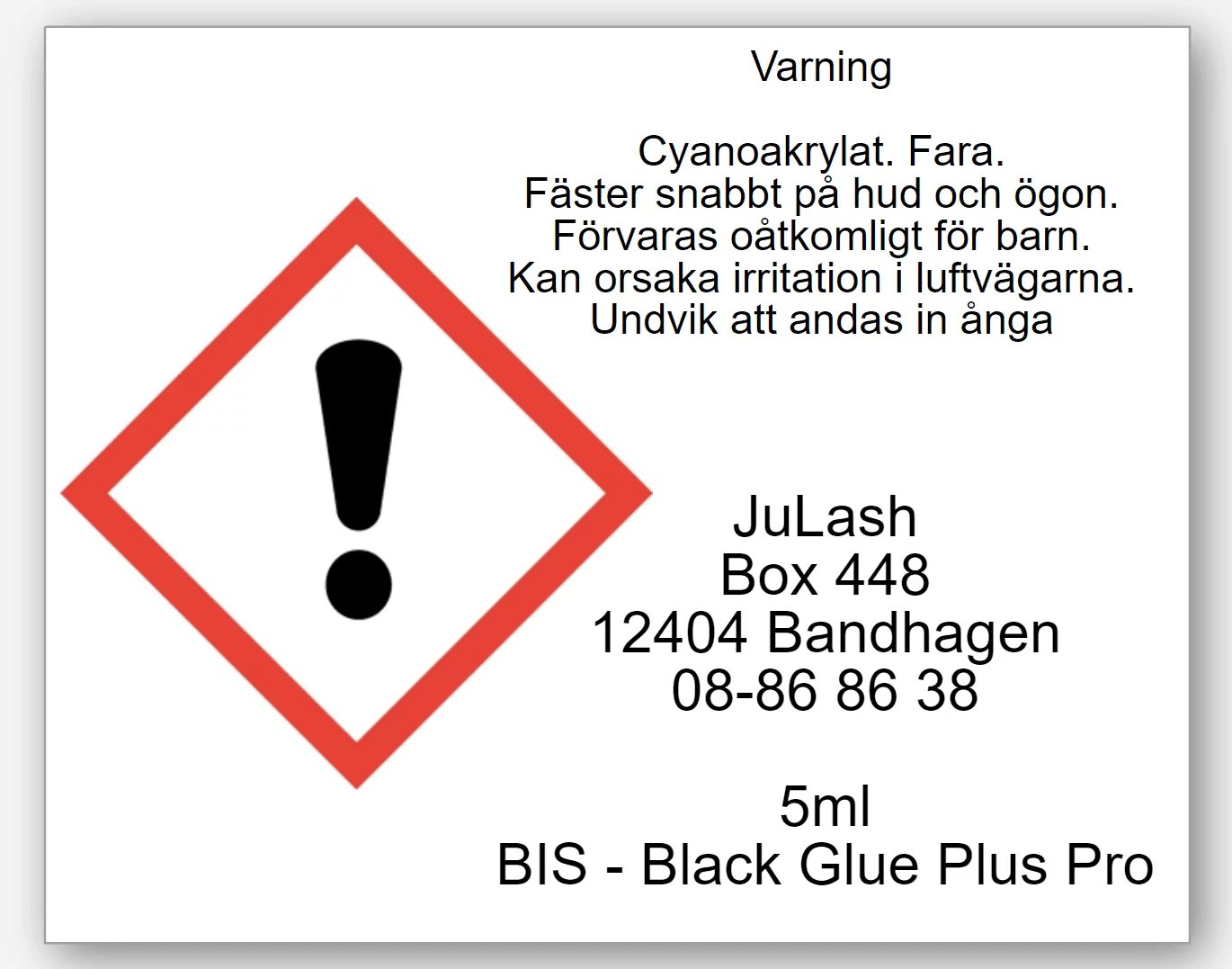 BIS - Black Glue Plus Pro